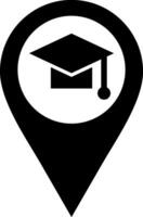 school- college Universiteit plaats icoon illustratie vector