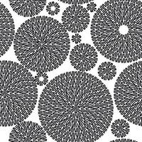 borduurwerk naadloze patroon ornament met zwarte cirkels op een witte achtergrond. vector illustratie