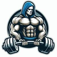 geschiktheid bodybuilder ontwerp Mens vector