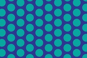 gemakkelijk abstract zee groen kleur groot polka punt patroon een blauw en groen patroon met cirkels Aan een blauw achtergrond vector