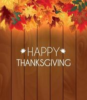 abstract vector illustratie herfst happy thanksgiving achtergrond met vallende herfstbladeren