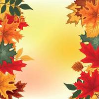 abstract vector afbeelding achtergrond met vallende herfstbladeren.