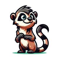 Afrikaanse civet mascotte vector