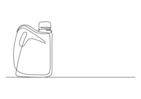 gallon doorlopend een lijn tekening premie illustratie vector