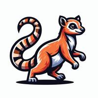 Afrikaanse civet mascotte vector