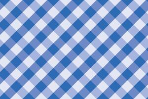 blauw en wit katoenen stof patroon naadloos diagonaal vector