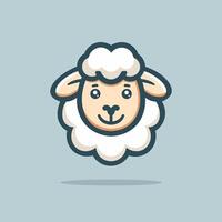 schapen icoon, dier hoofd. lam symbool. vector