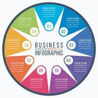 infographic bedrijf ontwerp 9 stappen, voorwerpen, elementen of opties bedrijf informatie sjabloon vector
