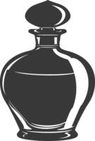 silhouet parfum fles zwart kleur enkel en alleen vector