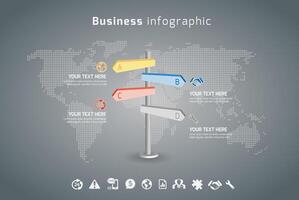 teken infographic sjabloon voor bedrijf. vector