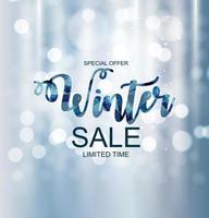 winter sale achtergrond speciale aanbieding banner achtergrond voor zaken en reclame. vectorillustratie. vector