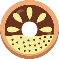 heerlijk zoet donuts geïsoleerd Aan wit achtergrond. kawaii tekenfilm ontwerp. vector