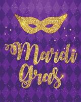 mardi gras brochure template.celebration wenskaart backround. vector illustratie