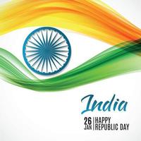 gelukkige dag van de republiek van india 26 januari. vector illustratie