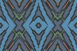 kilim patroon naadloos inheems Amerikaans, motief borduurwerk, ikat borduurwerk ontwerp voor afdrukken Kurta patroon mughal motieven tapijtwerk patroon bloemen herhaling vector