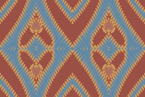 kilim patroon naadloos bandana afdrukken zijde motief borduurwerk, ikat borduurwerk ontwerp voor afdrukken Scandinavisch patroon Saree etnisch geboorte zigeuner patroon vector