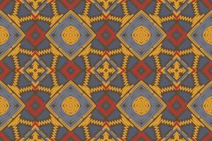 nordic patroon naadloos inheems Amerikaans, motief borduurwerk, ikat borduurwerk ontwerp voor afdrukken Australisch gordijn patroon meetkundig hoofdkussen model- kurti mughal bloemen vector