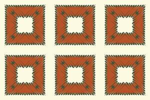 Navajo patroon naadloos mughal architectuur motief borduurwerk, ikat borduurwerk ontwerp voor afdrukken figuur tribal inkt Aan kleding patola sari vector