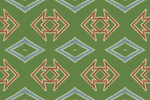 bukhara patroon naadloos bandana afdrukken zijde motief borduurwerk, ikat borduurwerk ontwerp voor afdrukken patroon wijnoogst bloem volk Navajo lapwerk patroon vector