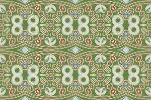 bukhara patroon naadloos bandana afdrukken zijde motief borduurwerk, ikat borduurwerk ontwerp voor afdrukken kant patroon naadloos patroon wijnoogst shibori jacquard naadloos vector