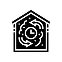 lucht uitwisseling tarief glyph icoon illustratie vector