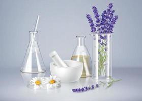 aromatherapie realistische compositie vector