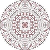 een circulaire ontwerp met een bloemen patroon vector