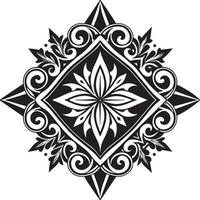 luxe logo ontwerp illustratie zwart en wit vector