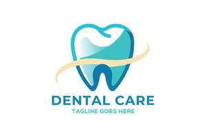 modern logo van een tandheelkundig kliniek vector