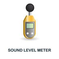 geluid niveau meter icoon. 3d illustratie van meten verzameling. creatief geluid niveau meter 3d icoon voor web ontwerp, Sjablonen, infographics en meer vector
