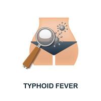 tyfus- koorts icoon. 3d illustratie van ziekten verzameling. creatief tyfus- koorts 3d icoon voor web ontwerp, Sjablonen, infographics en meer vector