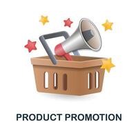 Product Promotie icoon. 3d illustratie van zwart vrijdag verzameling. creatief Product Promotie 3d icoon voor web ontwerp, Sjablonen, infographics en meer vector
