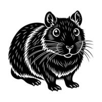 hamster. huisdieren. boerderij. huiselijk dieren. tekening stijl. vector