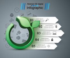 Gras 3d pictogram. Gezondheid, vers logo. vector