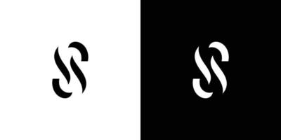 modern en elegant letter s initialen logo vector