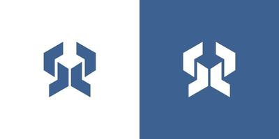 modern en verfijnd sr-letterinitialen logo-ontwerp vector
