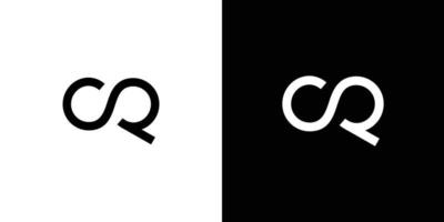 eenvoudig en modern cp-initialen logo-ontwerp vector