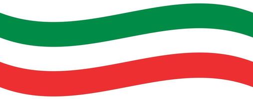 banier ansichtkaart voor de nationaal dag van de republiek van Italië. de Italiaans vlag is rood en groente. Italië illustratie. vector