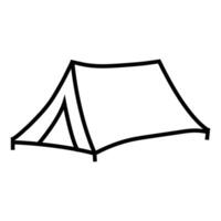 camping tent schets ontwerp illustratie vector