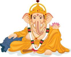 illustratie van heer ganesh of ganpati bapa vector