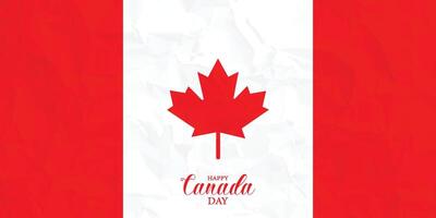 Canada dag, sociaal media poster, Canada dag banier, Aan 1e van juli. onafhankelijkheid dag, esdoorn. vertrekken, kalligrafie, typografie, banier, na, vector
