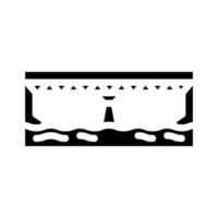 ligger brug glyph icoon illustratie vector