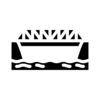 truss brug glyph icoon illustratie vector