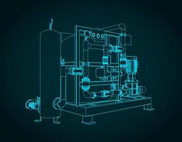 chemisch behandeling station vector