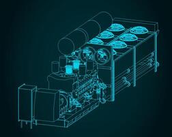 diesel generator illustratie vector