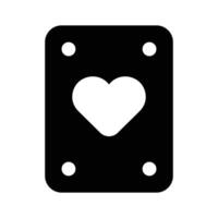 hebben een kijken Bij deze creatief icoon van poker kaart, aas van harten vector