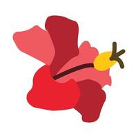 hibiscus plat pictogram vector