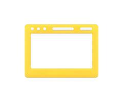 elektronisch web internet laptop digitaal Scherm media toezicht houden op 3d gemakkelijk icoon illustratie vector