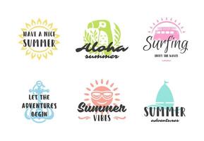 zomer vakantie typografie inspirerend citaten of gezegden ontwerp vector