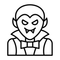 dracula lijn icoon vector